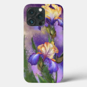 Iris Bloemen iPhone Case (Achterkant)