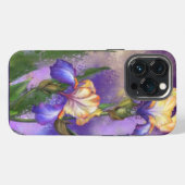 Iris Bloemen iPhone Case Hoesje (Achterkant horizontaal)