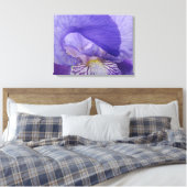 Iris Bloemen kunstprint canvas Paarse Iris Afdruk (Insitu (Slaapkamer))