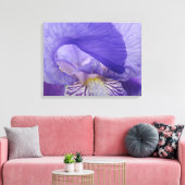 Iris Bloemen kunstprint canvas Paarse Iris Afdruk (Insitu (Woonkamer))