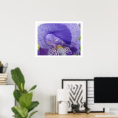 Iris Bloemen kunstprinten Paarse Iris Bloem Poster (Thuiskantoor)
