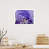 Iris Bloemen kunstprinten Paarse Iris Bloem Poster (Keuken)