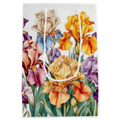 Iris bloemen medium cadeauzakje (Achterkant)