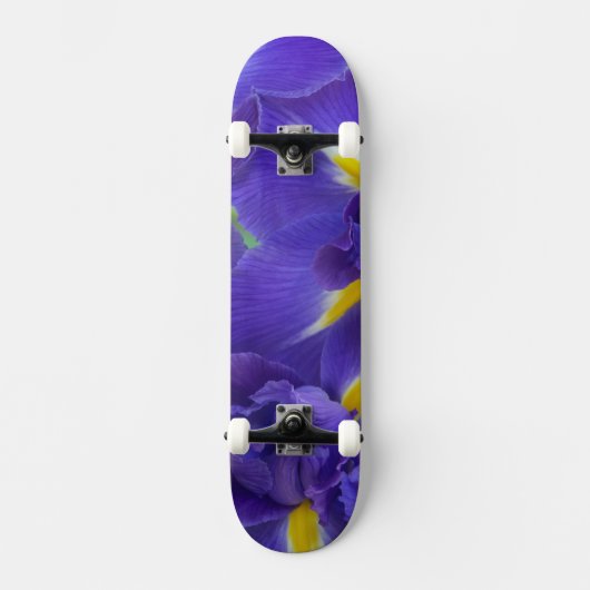 Iris bloemen persoonlijk skateboard (Voorkant)
