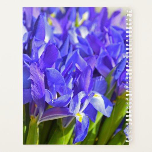 Iris bloemen planner (Achterkant)