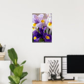 Iris bloemen poster (Thuiskantoor)