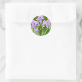 Iris bloemen ronde sticker (Tas)