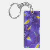 Iris bloemen sleutelhanger (Voorkant Links)