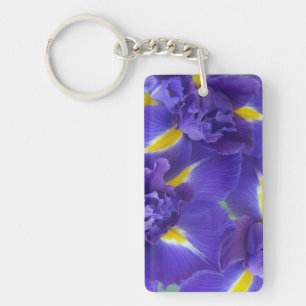 Iris bloemen sleutelhanger