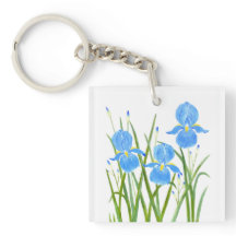 Iris Bloemen Sleutelhanger