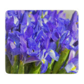 Iris bloemen snijplank (Voorkant)
