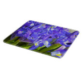 Iris bloemen snijplank (Hoek)
