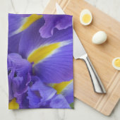 Iris bloemen theedoek (Quarter Fold)