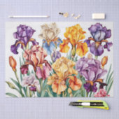 Iris bloemen tissuepapier (Craft)