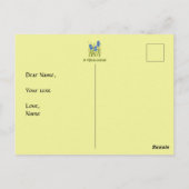 Iris Bloemen Verjaardagskaart Briefkaart (Achterkant)