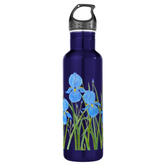 Iris Bloemen Waterfles Waterfles (Voorkant)
