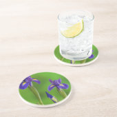 Iris Bloemen Zandsteen Onderzetter (Zijkant)