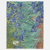 Iris, bloemenschilderij in olieverf, Vincent Van G Fleece Deken (Voorkant)