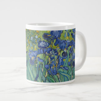 Iris, bloemenschilderij in olieverf, Vincent Van G Grote Koffiekop