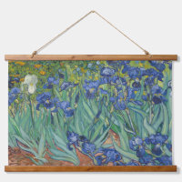 Iris, bloemenschilderij in olieverf, Vincent Van G