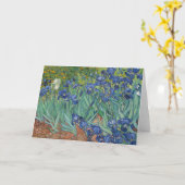 Iris, bloemenschilderij in olieverf, Vincent Van G Kaart (Gele Bloem)