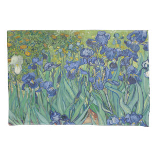 Iris, bloemenschilderij in olieverf, Vincent Van G Kussensloop