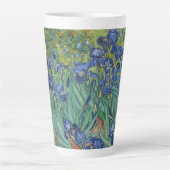 Iris, bloemenschilderij in olieverf, Vincent Van G Latte Mok (Voorkant)
