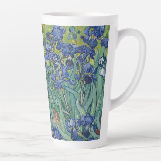 Iris, bloemenschilderij in olieverf, Vincent Van G Latte Mok (Rechts)