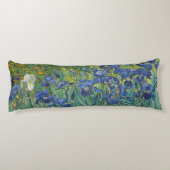 Iris, bloemenschilderij in olieverf, Vincent Van G Lichaamskussen (Achterkant)
