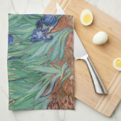 Iris, bloemenschilderij in olieverf, Vincent Van G Theedoek (Quarter Fold)