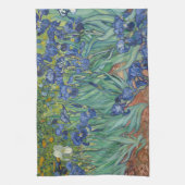 Iris, bloemenschilderij in olieverf, Vincent Van G Theedoek (Verticaal)