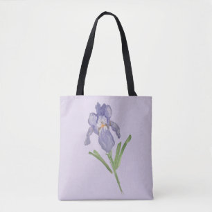 Iris bloemenschilderij tote bag
