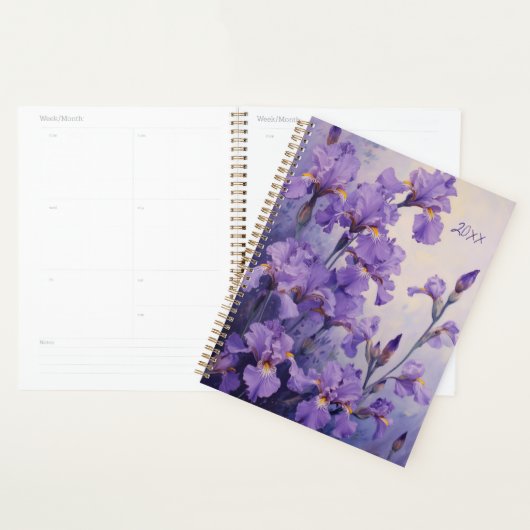 Iris Bloemenspiraalgebonden Planner Botanisch Voor (Display)