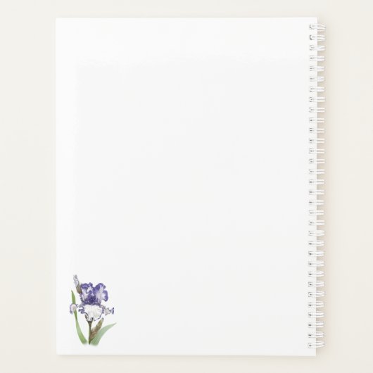 Iris Bloementuin Planner (Achterkant)