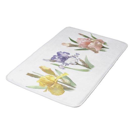 Iris Bloementuinontwerp Badmat (Gekanteld)