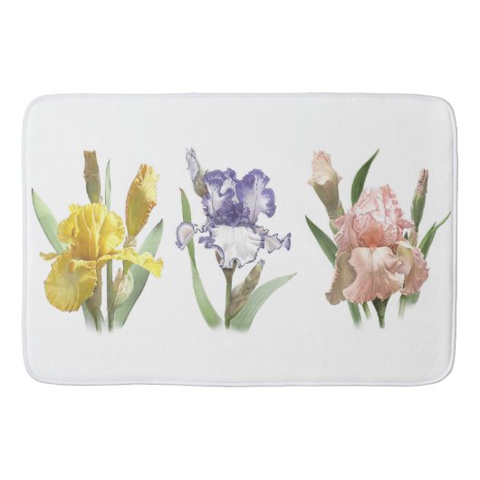 Iris Bloementuinontwerp Badmat (Voorkant)