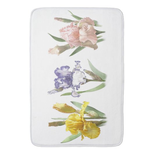 Iris Bloementuinontwerp Badmat (Voorkant Verticaal)