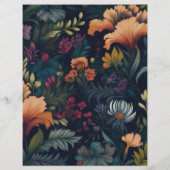  Iris Bloempatroon Papier Briefpapier (Achterkant)