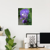 Iris-blokfoto Poster (Thuiskantoor)