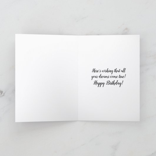 Iris Blooms en Park Bench Bloemen Verjaardag Kaart (Binnen)