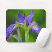 Iris Blue Flower Mousepad Muismat (Met muis)