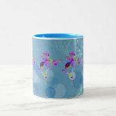Iris (Blue Fractual) ~ Floral Coffee Mok (Center)