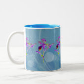 Iris (Blue Fractual) ~ Floral Coffee Mok (Links)