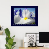 Iris Blue Sky kunstprint Healing Touch Verpleging Poster (Thuiskantoor)