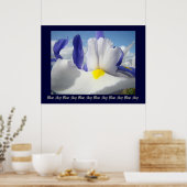 Iris Blue Sky kunstprint Healing Touch Verpleging Poster (Keuken)
