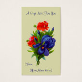 Iris Boeket Bloem Gepersonaliseerde Gift Kaart (Voorkant)
