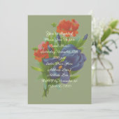  Iris Boeket Bloemenkunstfeest Kaart (Staand voorkant)