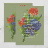  Iris Boeket Bloemenkunstfeest Kaart (Voorkant / Achterkant)