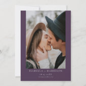 IRIS | Boho Plum Paars Gold Waterverf Wedding Kaart (Achterkant)