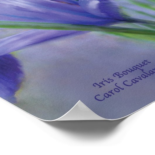 Iris Bouquet Art Poster/Print Poster (Hoek)